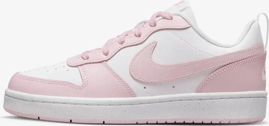 Nike Court Borough Low 2 GS Roze Wit Sneakers Dames