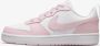 Nike court borough low 2 se1 sneakers wit roze kinderen - Thumbnail 1
