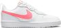 Nike court borough low 2 sneakers wit roze kinderen - Thumbnail 1