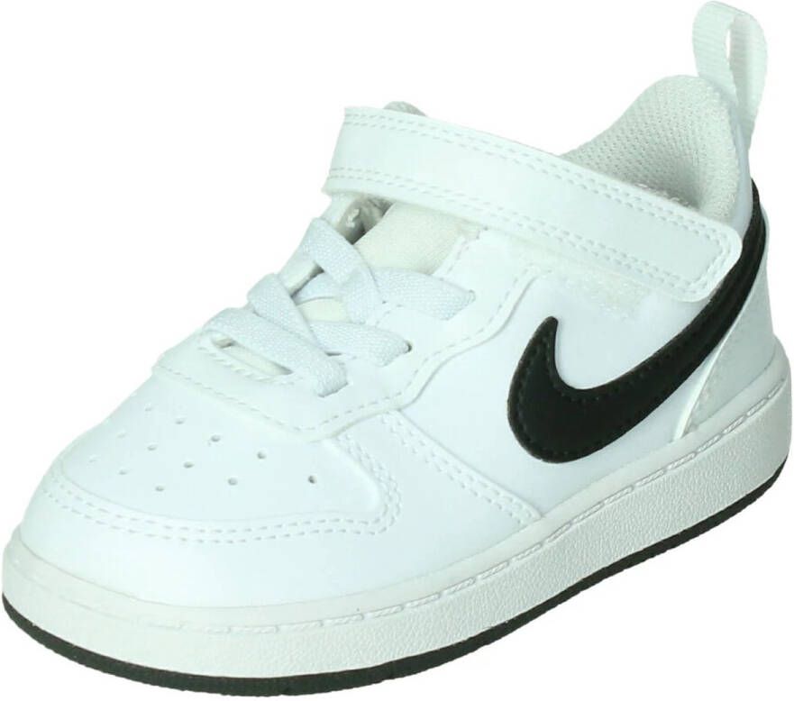 Nike court borough low recraft sneakers wit zwart kinderen