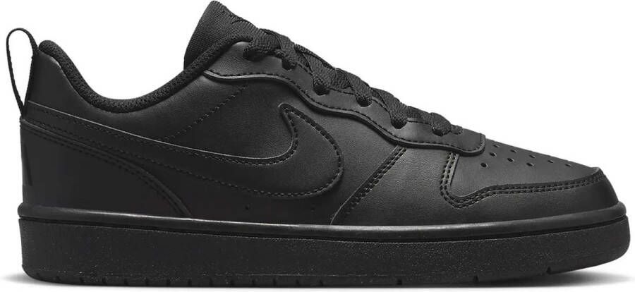 Nike court borough low recraft classic sneakers wit zwart kinderen