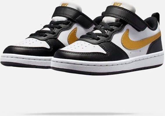 Nike court borough low recraft litt Lage sneakers jongens Zwart