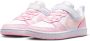 Nike court borough low recraft sneakers wit roze kinderen - Thumbnail 1
