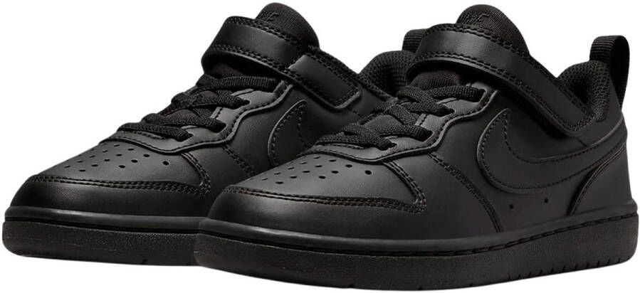 Nike court borough low recraft classic sneakers zwart kinderen