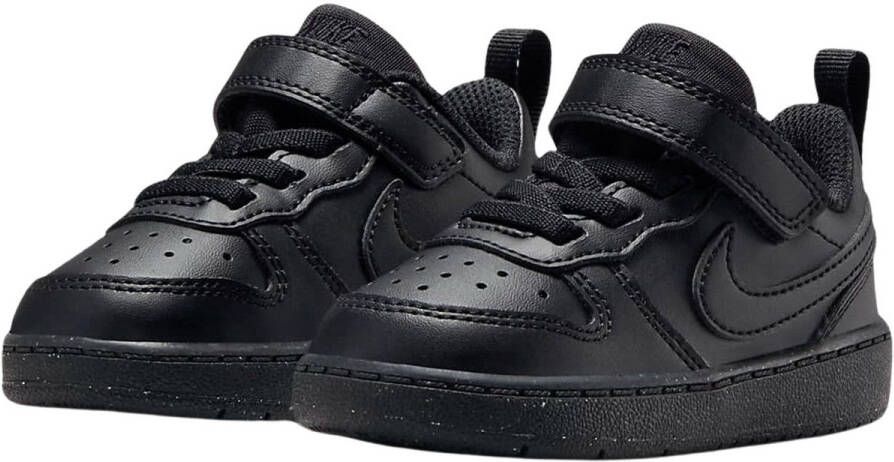 Nike court borough low recraft classic sneakers zwart kinderen