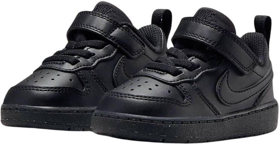 Nike court borough low recraft classic sneakers zwart kinderen