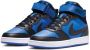 Nike Court Borough Mid 2 Big Sneakers Zwart Blauw Unisex - Thumbnail 1