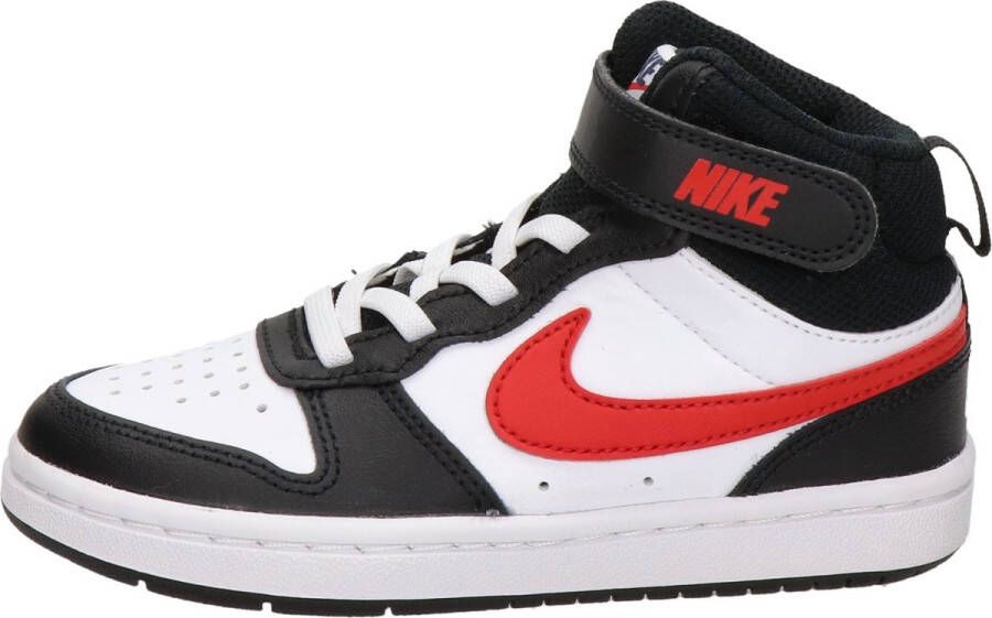 Nike court borough mid 2 sneakers wit rood kinderen - Foto 4