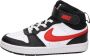 Nike court borough mid 2 sneakers wit rood kinderen - Thumbnail 4