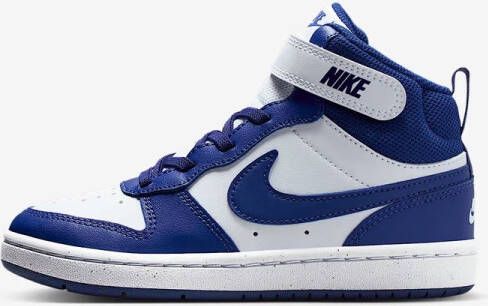 Nike court borough mid 2 little kid Middelhoge sneakers jongens Wit