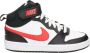 Nike Kids Nike Court Borough Mid kids sneaker Wit rood - Thumbnail 1
