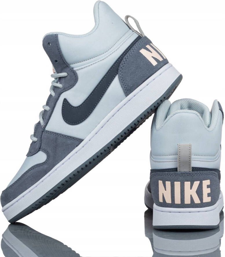 Nike Court Borough Mid Prem Sneakers Unisex Blauw