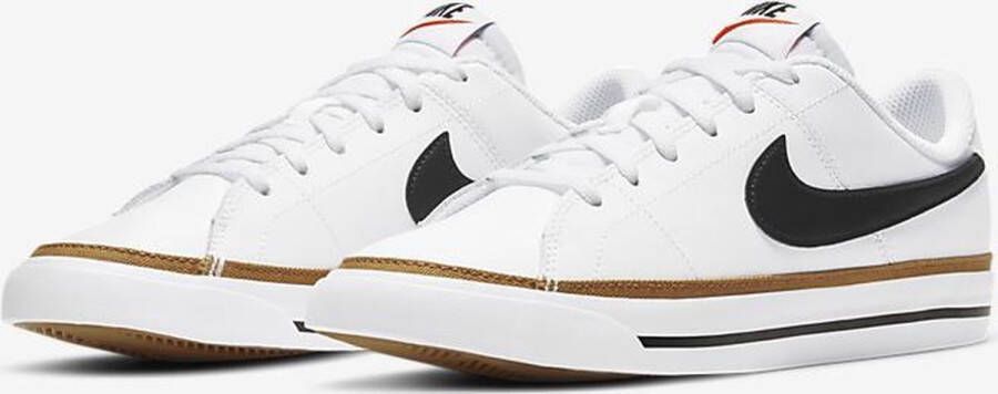 Nike Court Legacy Schoenen White Black Desert Ochre Gum Light Brown Kinderen - Foto 2
