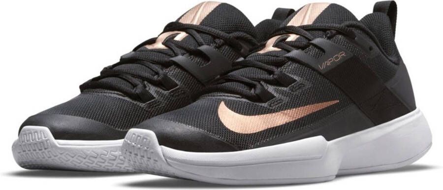 Nike Court Vapor Lite Schoenen Black Metalic Red Bronze White Dames
