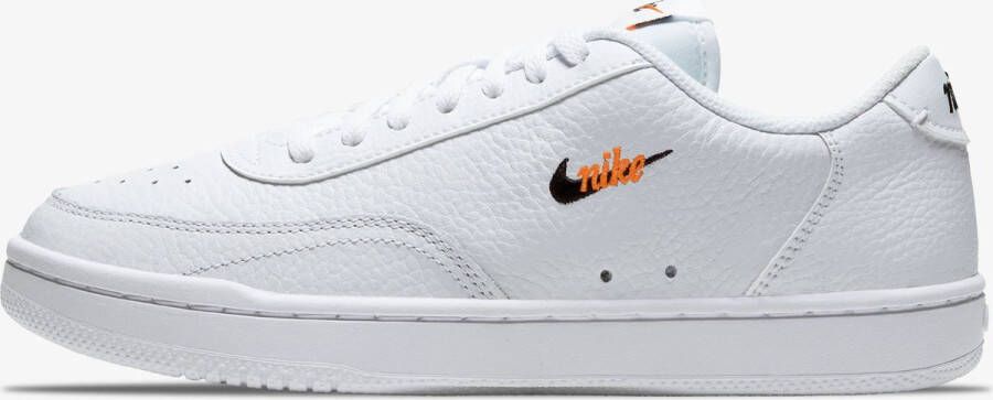Nike Court Vintage Premium Dames Sneakers White Black Total Orange