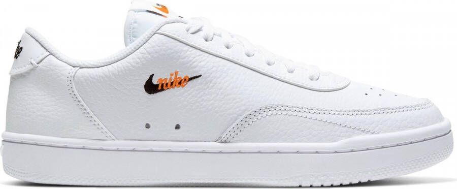 Nike Court Vintage Premium Dames Sneakers White Black Total Orange