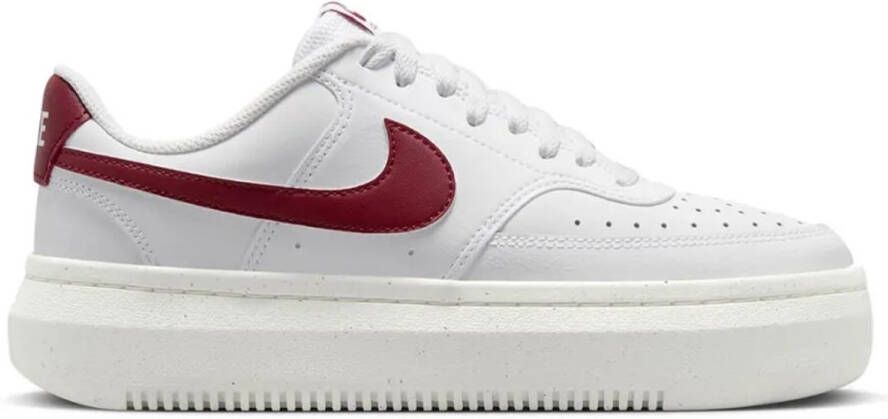 Nike Court Vision Alta Sneakers White Red Dames