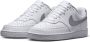 Nike Court Vision Low Next Nature Sneakers Dames Wit Zilver - Thumbnail 3