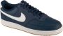 Nike Court Vision Low Mannen Marineblauw Sneakers - Thumbnail 1