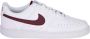 Nike Court Vision Low White-Burgundy Crush - Thumbnail 1