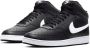 Nike Wmns Court Vision Mid Zwarte Sneaker 37 5 Zwart - Thumbnail 3