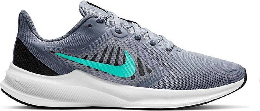 Nike Downshifter 10 hardloopschoenen grijs turquoise - Foto 2