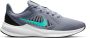 Nike Downshifter 10 hardloopschoenen grijs turquoise - Thumbnail 2