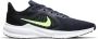 Nike Downshifter 10 hardloopschoenen donkerblauw limegroen zwart - Thumbnail 1