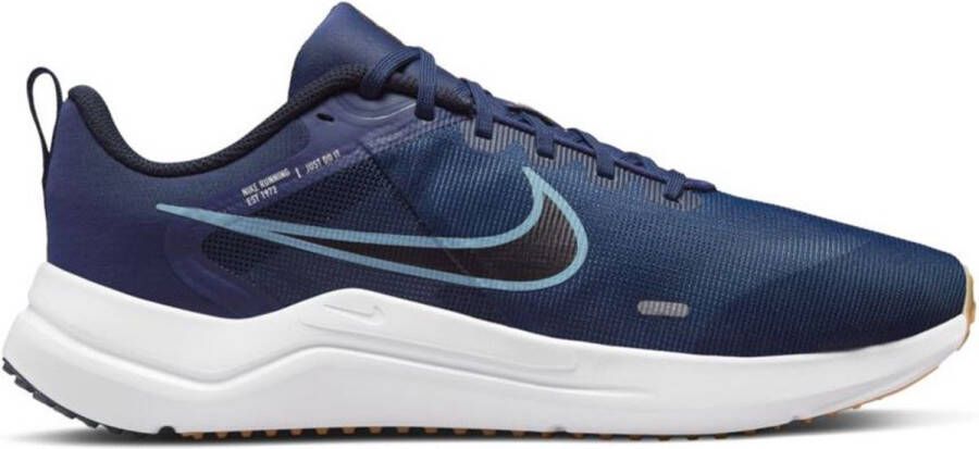 Nike Downshifter 12 Donkerblauw Wit Hardloopschoenen Sportschoenen Mannen Doos Zonder Deksel - Foto 3