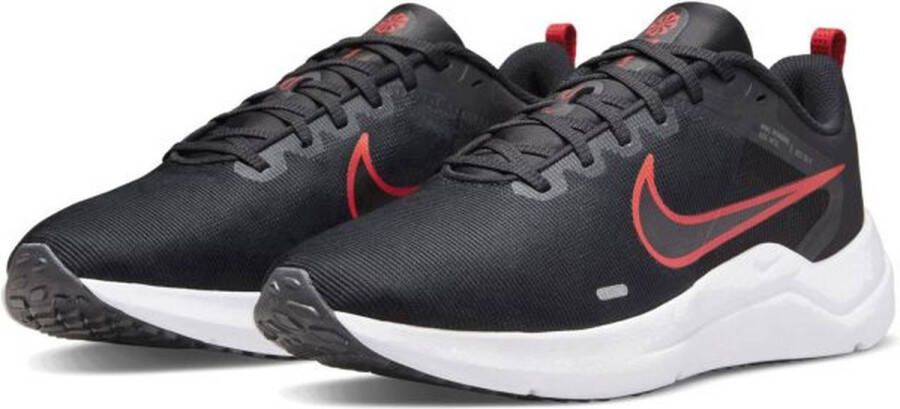 Nike Downshifter 12 Hardloopschoen voor heren(straat) Black Dark Smoke Grey Light Smoke Grey White Heren