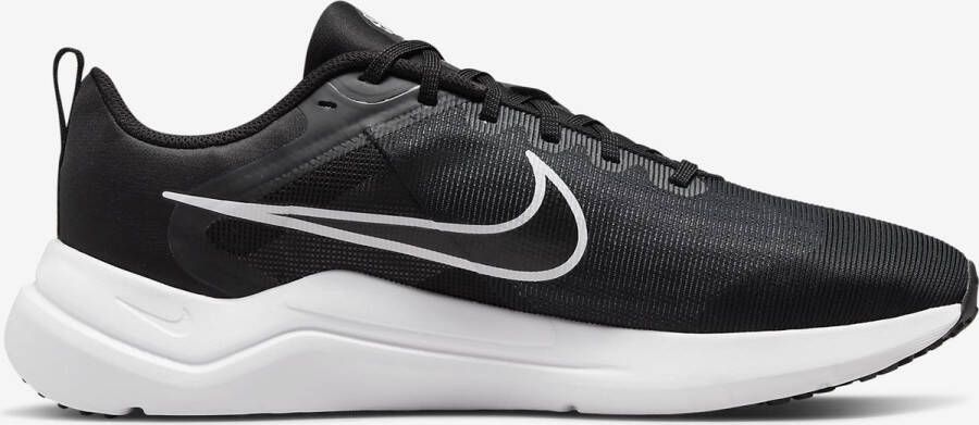 Nike Downshifter 12 Next Nature hardloopschoenen zwart wit grijs