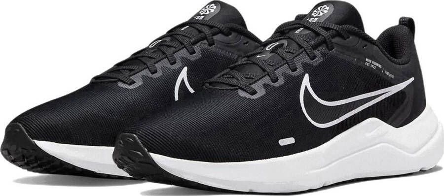 Nike Downshifter 12 Next Nature hardloopschoenen zwart wit grijs