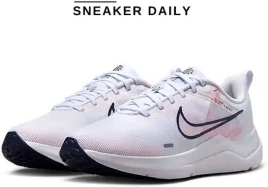 Nike Downshifter 12 PRM Dames Hardloopschoen Wit Roze Limited edition