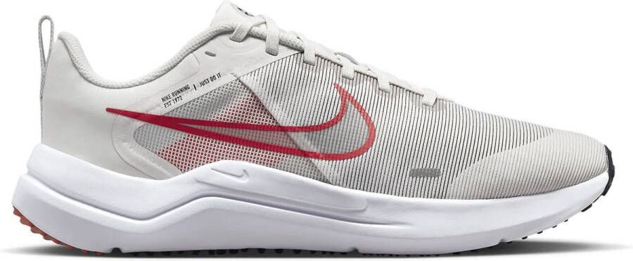 Nike downshifter 12 hardloopschoenen wit rood heren
