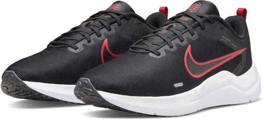 Nike Downshifter 12 Hardloopschoen voor heren(straat) Black Dark Smoke Grey Light Smoke Grey White Heren