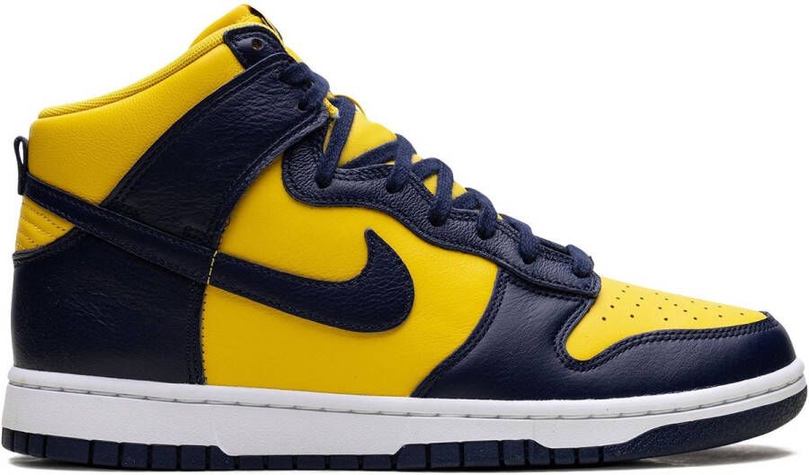 Nike Dunk Hi SP Limited Edition Retro High Michigan Unisex Blauw Geel
