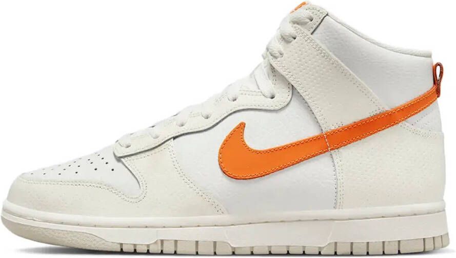 Nike Dunk Hi Wit Oranje Sneakers Doos zonder deksel