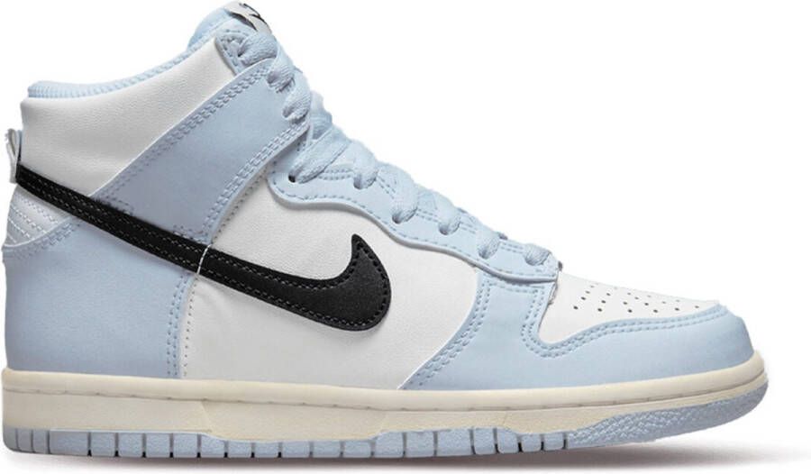 Nike Dunk High Kinder Sneakers Leer Wit Licht Paars