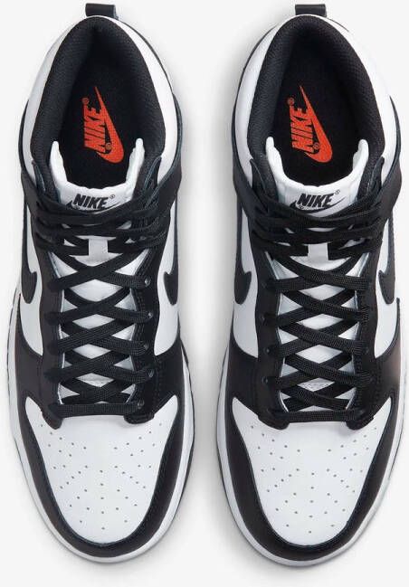 Nike Dunk High Retro Basketball Schoenen white black total orange maat: 46 beschikbare maaten:41 42.5 43 44.5 45 46 47.5 45.5 47 40.5 38.5 - Foto 15