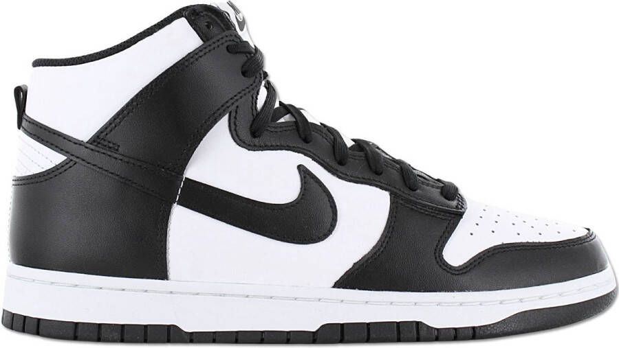 Nike Dunk High Retro Panda White Black-University Red DD1399 105 zwart wit hoge sneakers unisex