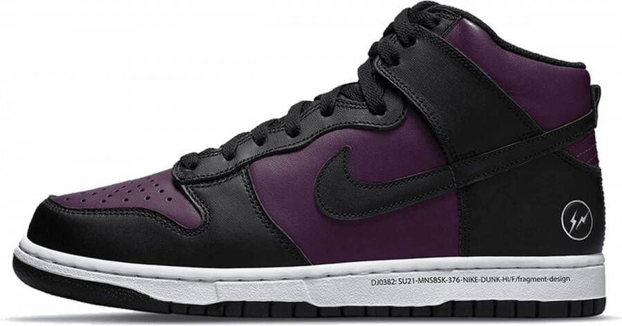 Nike Dunk High X Fragment Beijing DJ0382-600 Paars Zwart Sneakers hoog Unisex nieuw in originele doos