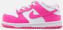 Nike Dunk Low (Babyschoen) Kinderschoen Sneaker Unisex Wit Roze - Thumbnail 1