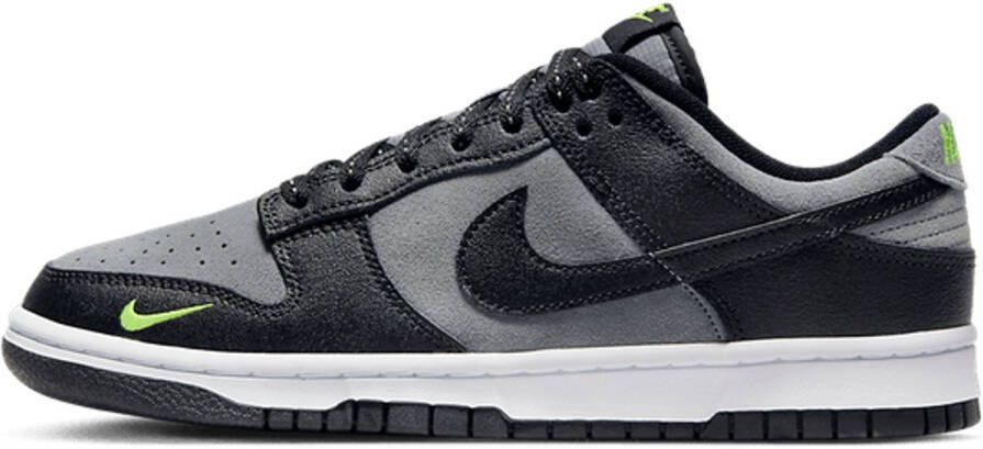 Nike Dunk Low 'Black Cool Grey Volt Mini Swoosh'