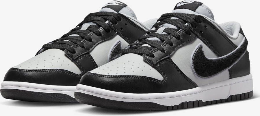 Nike Dunk Low 'Chenille Swoosh Black Grey' Sneakers Unisex