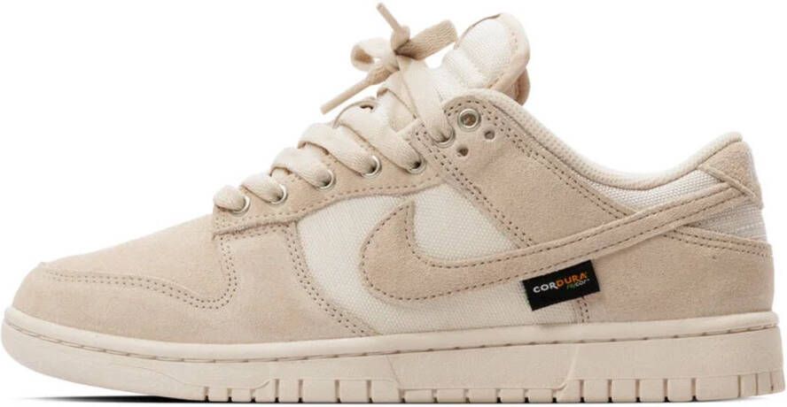 Nike Dunk Low Cordura Bruin Beige Suede Sneakers Heren Doos Zonder Deksel