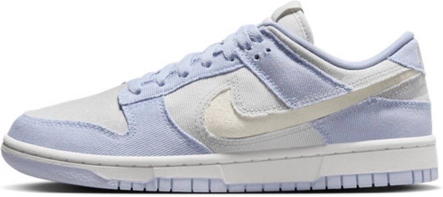 Nike Dunk Low Dames Sneakers Lila Wit Textiel