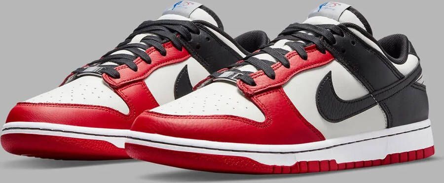Nike Dunk Low EMB NBA 75th Anniversary Chicago DD3363-100 Kleur als op foto Schoenen - Foto 4