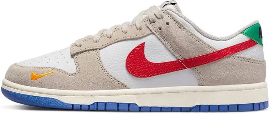 Nike Dunk Low Limited Edition Heren Sneaker Wit Grijs Rood