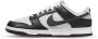 Nike Dunk Low 'Mini Swoosh' Sneakers nen Zwart Grijs Wit Oranje - Thumbnail 9