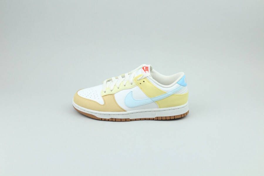 Nike Dunk Low Next Nature Pastel Geel Blauw Wit Bruin Sneakers Dames